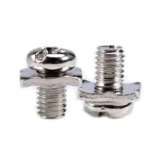 Nickel Plated Cabon Steel Square Washer Screw