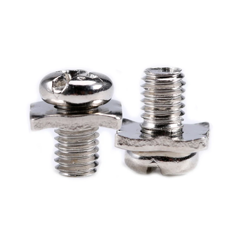 Nickel Plated Cabon Steel Square Washer Screw