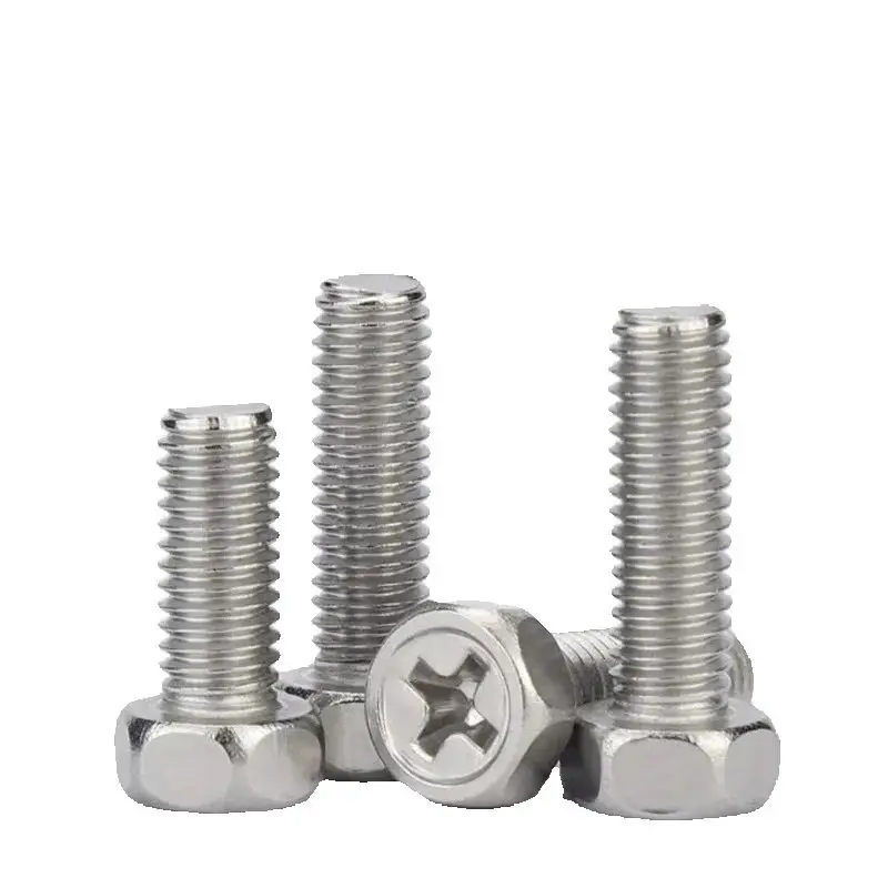 304 Stainless Steel Cross Phillips Recessed Hexagon Screw - Image 4
