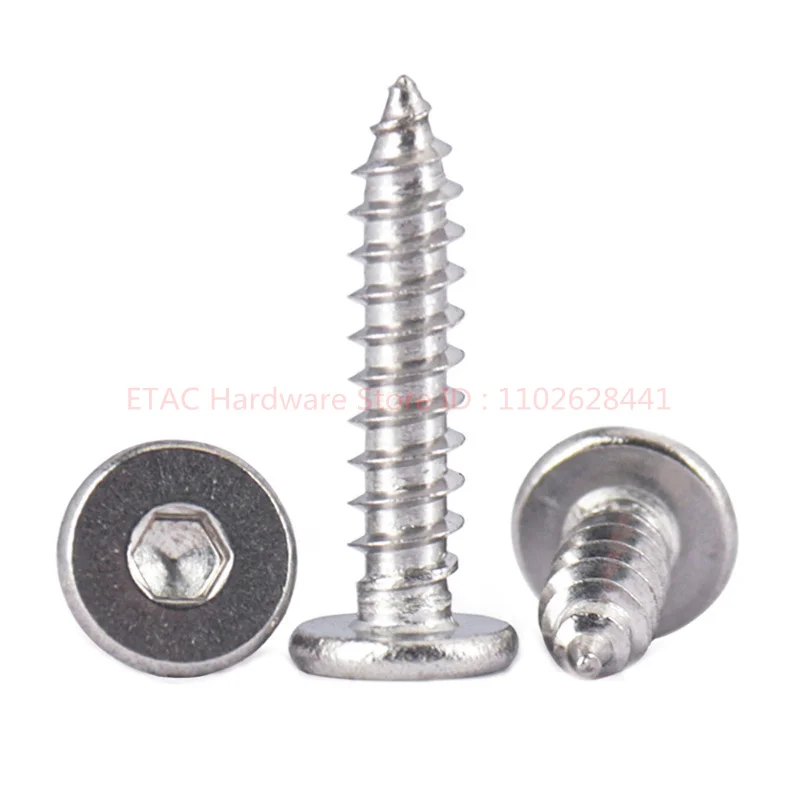 304 Stainless Steel Thin Hex Wafer Head Self Tapping Screw