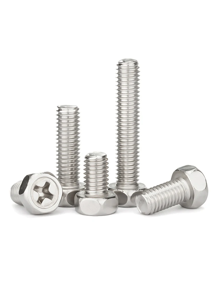 304 Stainless Steel Cross Phillips Recessed Hexagon Screw - Image 8