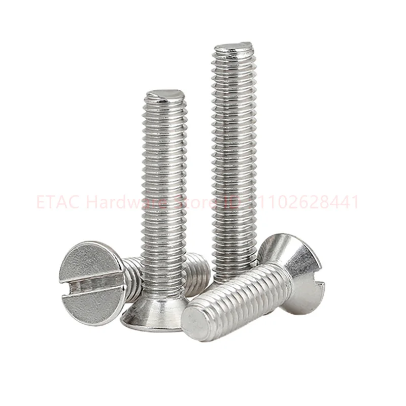 GB68 304 Stainless Steel Slotted Countersunk Screw