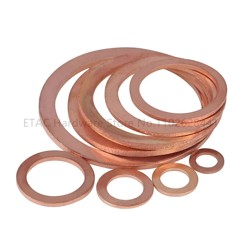 Copper Gasket Flat Seal Ring - Image 4