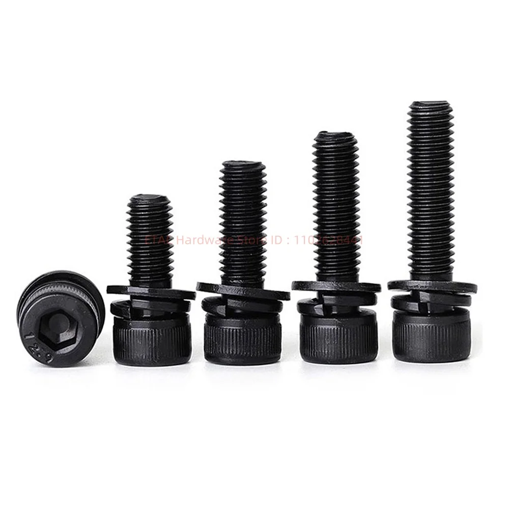 Din912 12.9 Grade Cabon Steel Allen Screw Washer Set - Image 4