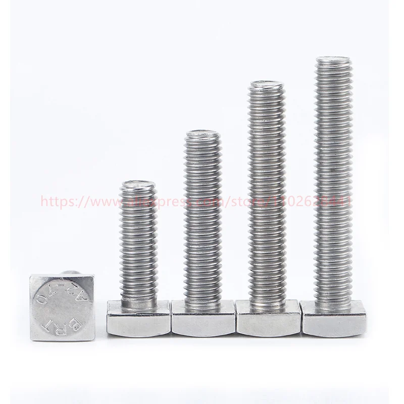 GB35 304 Stainless Steel Square Head Bolt - Image 3