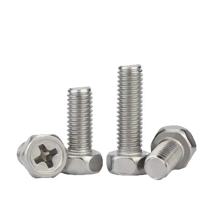 304 Stainless Steel Cross Phillips Recessed Hexagon Screw - Image 5
