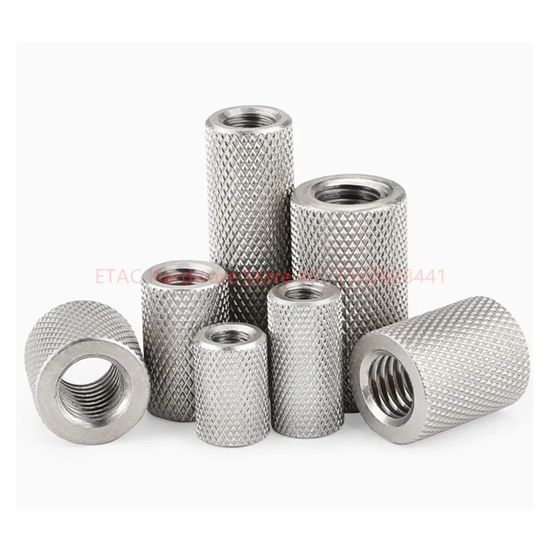 304 Stainless Steel Knurled Coupling Nut - Image 2