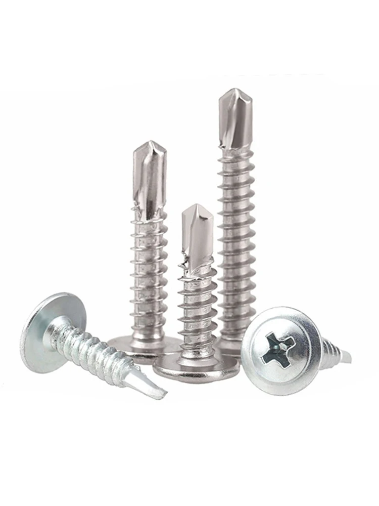 Stainless Steel Cross Phillips Washer Self Drilling Tapping Screw - Image 5