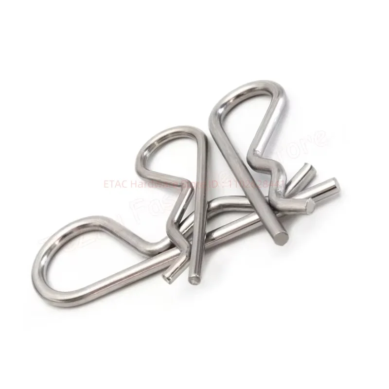 304 Stainless Steel R Shaped Spring Cotter Clip Pin - Image 4